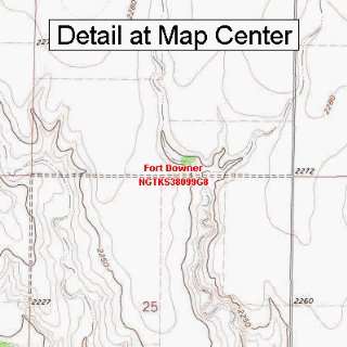   Map   Fort Downer, Kansas (Folded/Waterproof): Sports & Outdoors