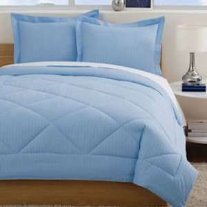  Taylor Embossed Light Blue Comforter With Pillow Sham 