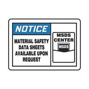  Sign,10x14,msds Available Upon Request   GRAPHIC ALERT 