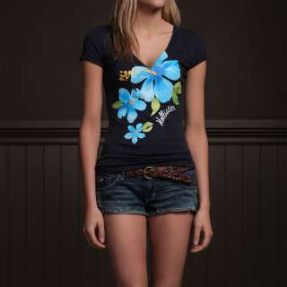 NWT Hollister Bettys Graphic Floral Tee Tshirt Top S  