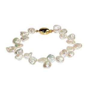  Amandine   White Keshi Pearl Bracelet Love My Pearls 
