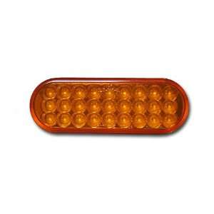  Pacific Dualies 60006 6 Inch Amber LED Oval Turn Signal with Amber 