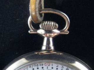 Mens Waltham 14k Gold Plated Pocket watch 21 Jewel w/ chron pristine 