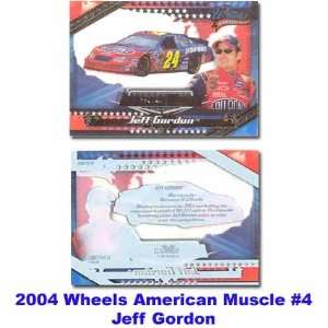  Wheels American Muscle 04 Jeff Gordon Premier Card Toys 