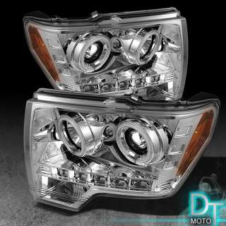 2009 2010 FORD F 150 CCFL HALO PROJECTOR LED HEADLIGHTS  