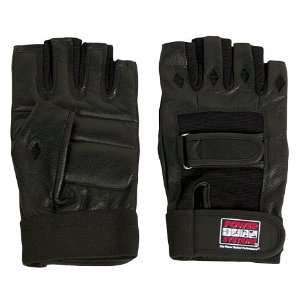  Spandex / Leather Gloves (S)   Black Health & Personal 