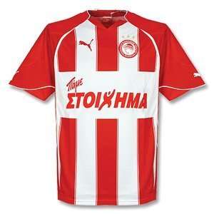  Olympiakos Home Soccer Shirt 2010 11