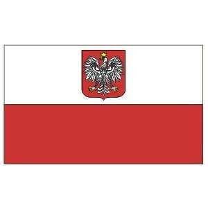  Poland State Flag and Civil Ensign Flag 4ft x 6ft Nylon 