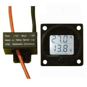  Battery Monitor LCD Volt and Amp Meter: Automotive