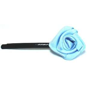   New Trendy Blue Silk Fabrics Rose Flower Hairpin Hair Clip Jewelry