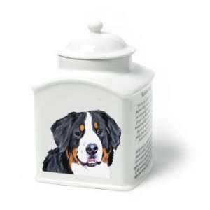  Bernese Mt. Dog Dog Van Vliet Porcelain Memorial Urn 