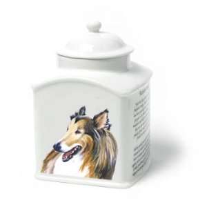  Collie Dog Van Vliet Porcelain Memorial Urn Everything 