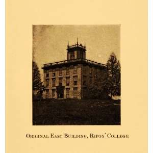  1924 Print Original East Building Ripon College 1851 