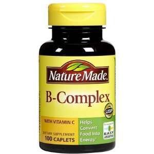  Nature Made Vitamin B Complex Caps, 100 ct (Pack of 4 