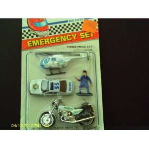  Emergency Set Die Cast Metal with Plastic Parts Three 