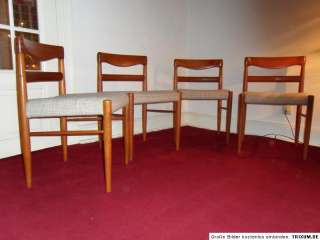 Klein Danish Modern 60s teak dining chairs Bramin  