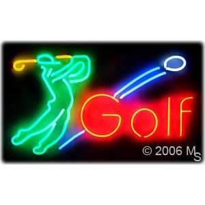 Neon Sign   Golf   Extra Large 20 x 37  Grocery 