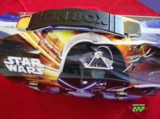 Star Wars Darth Vader Dome Tin Metal Lunchbox 2008 Blue  