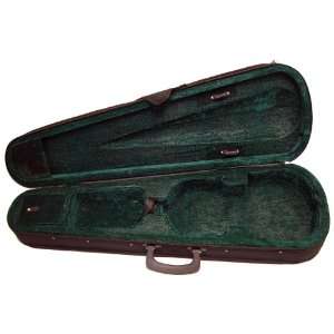  ViolinSmart 4/4 Violin Case (BLACK Exterior; GREEN 
