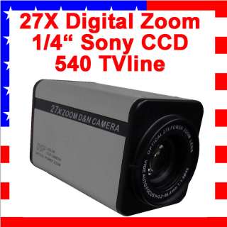 27X Digitail Zoom Security CCTV Sony CCD Color Cameras  