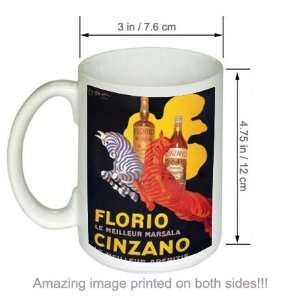  Florio Cinzano Vintage Cappiello Art COFFEE MUG Kitchen 