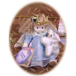  Guardian Angel in Blue Dress Musical Doll: Home & Kitchen