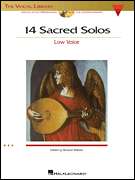 14 Sacred Solos Low Voice Vocal Sheet Music Book CD NEW  