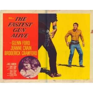28 Inches   56cm x 72cm) (1956) Half Sheet  (Glenn Ford)(Jeanne Crain 