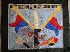 HAITI HAITIAN ART VOODOO FLAG CEREMONIE OGOU BY YVES THELEMAQUE