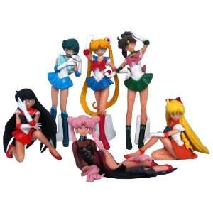  Sailor Moon Japan Anime PVC Figures Set of 6: Toys & Games