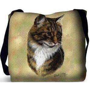  Tabby Cat Tote Bag (Brown) Beauty