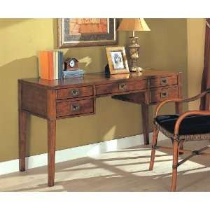  Wood Finish Campaign Style Writing Desk: Home & Kitchen