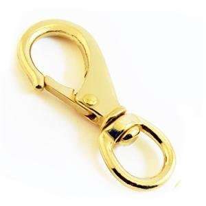  Brass 3 3/4 Swivel Eye Snap Hook