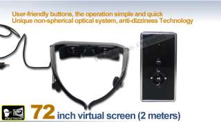 72 inch virtual screen (2 meters )