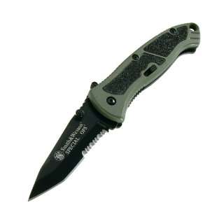  Small Special Ops. Green Alum. Hndl. w/Blk. Tanto Bl 