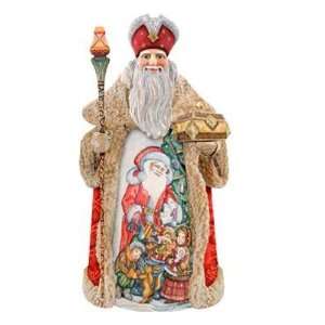  G. DeBrekht Father Christmas Hand Painted Canvas Santa 