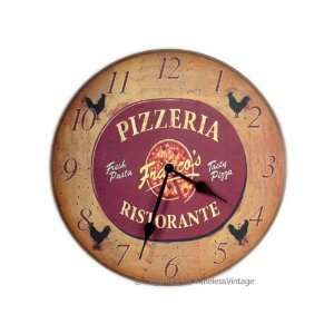  12 Pizza Pizzeria Restaurant Kitchen Wall Clock