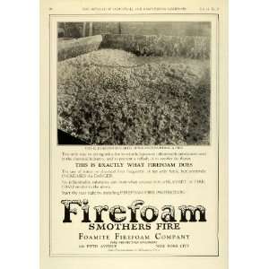  1922 Ad Firefoam Foamite Firefighting Fire Extinguisher 