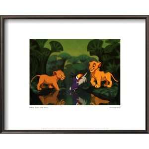  Simba, Zazu and Nala (The Lion King)   ©Disney Framed Art 