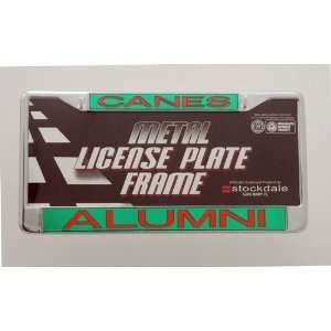  Miami Hurricans Alumni License Plate Frame: Automotive