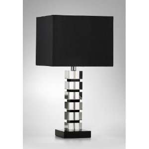  Purdue Collection 1 Light 20 Clear Crystal Table Lamp 