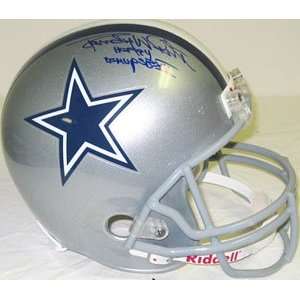 Randy White Memorabilia Signed Dallas Cowboys Riddell Full Size Deluxe 