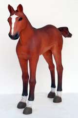 LIFE SIZE STATUE Baby Pony Horse Foal Prop Display  
