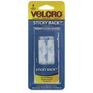 Velcro Sticky Back Fasteners   White, 3 1/2, Sticky Back Fasteners 