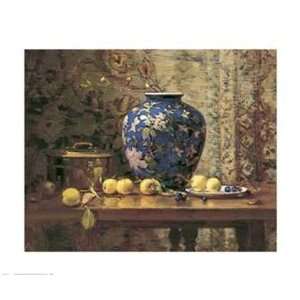   Vase with Crab Apples by Del Gish 12x10 