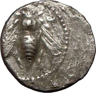 Ionia Ephesus 202 BC Silver Drachm. Bee/Stag standing before palm 