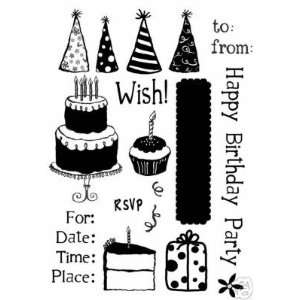    Birthday Wish Flexible Stamps Simply Chic: Arts, Crafts & Sewing