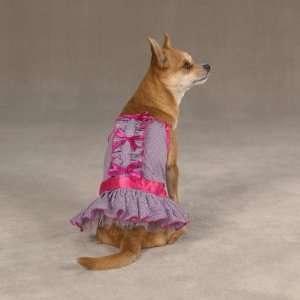  Small Tea Party Gingham Patterned Dog Dress