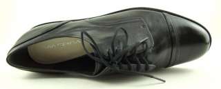 VIA SPIGA NIKO Black Lace Up Womens Flat Shoes Oxfords 9  