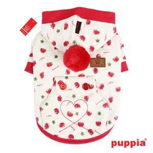  Puppia Apple Blossom Hoodie   Ivory Large (Chest 16.53 